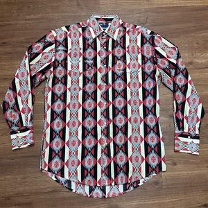 Wrangler Checotah Aztec Snap Shirt